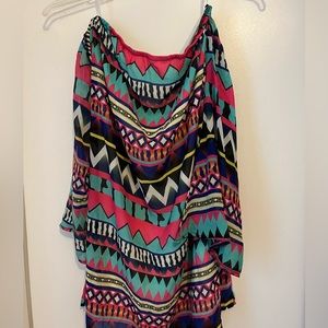 Like New Strapless Top with attached sleeves